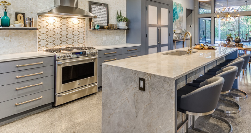 Natural soapstone and quartzite selection